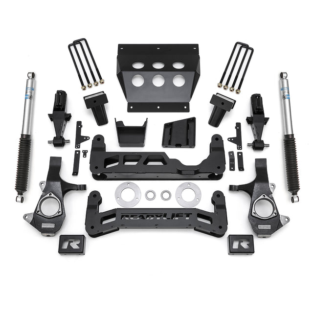 ReadyLIFT 44-3470 - 2014-2016.5 Chevrolet/GMC 1500 7'' Big Lift Kit for Aluminum OE Upper Control Arms with Bilstein Shocks