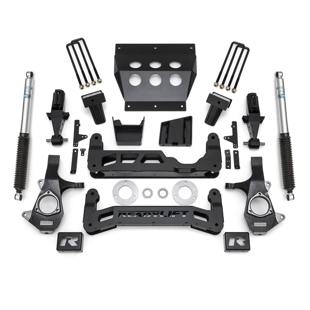 ReadyLIFT 44-3471 - 2014-2016 Chevrolet/GMC 1500 7'' Big Lift Kit for Cast Steel OE Upper Control Arms with Bilstein Shocks