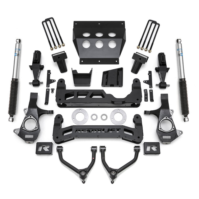 ReadyLIFT 44-3472 - 2014-2018 Chevrolet/GMC 1500 7'' Big Lift Kit with Upper Control Arms for Stamped Steel OE Upper Control Arms with Bilstein Shocks