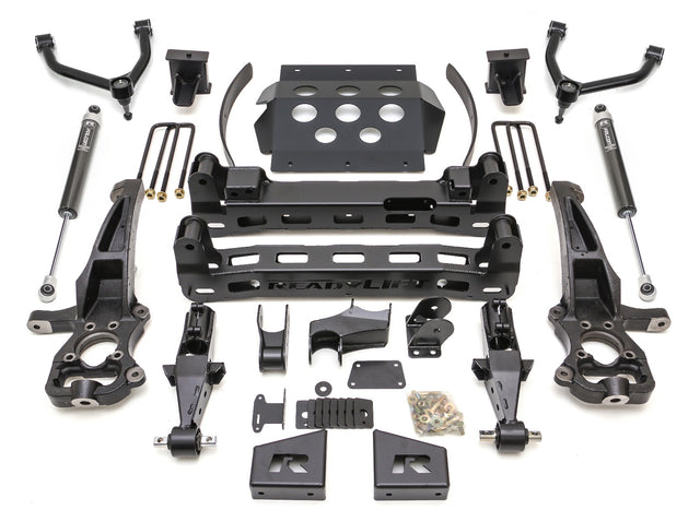 ReadyLIFT 44-39805 - 2019-2022 Chevrolet/GMC 1500 8'' Big Lift Kit with Upper Control Arms and rear Falcon 1.1 Monotube Shocks