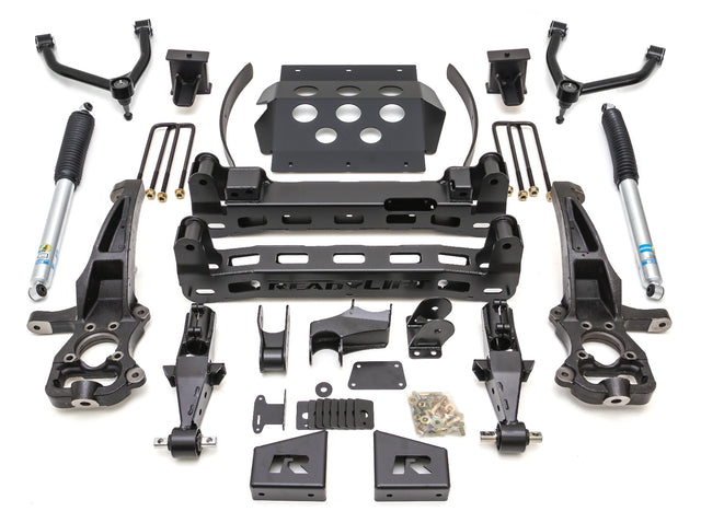 ReadyLIFT 44-3985 - 2019-2022 Chevrolet/GMC 1500 8'' Big Lift Kit with Upper Control Arms and rear Bilstein Shocks