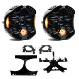 Baja Designs 15-24 Harley Davidson Road Glide (Dual Light) DOT LP6 LED DRL Headlight Kit - Amber