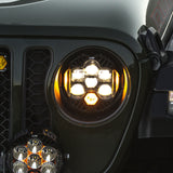 Baja Designs - DOT LP6 LED Headlight Kit - Jeep 2018-2025 Wrangler JL; 2020-2025 Gladiator JT; NOTE w/Halogen Headlights