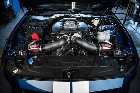 Corsa 24-25 Ford Mustang GT 5.0L V8 Carbon Fiber Cold Air Intake w/ DryTech Air Filters - Matte