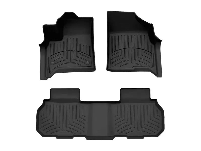 Weather Tech 2024+ GMC Acadia/ Chevrolet Traverse/ Buick Enclave 3D FloorMat - Front - Blk