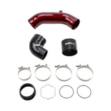 Wehrli 2017+ Ford 6.7L Power Stroke 3.in Cold Side Intercooler Pipe - WCFab Red