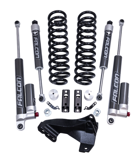 ReadyLIFT 46-20254 - 2020-2026 Ford F250/F350/F450 Diesel  2.5'' Coil Spring Front Lift Kit with Falcon 2.1 Monotube Front and Rear Shocks and Front Track Bar Bracket