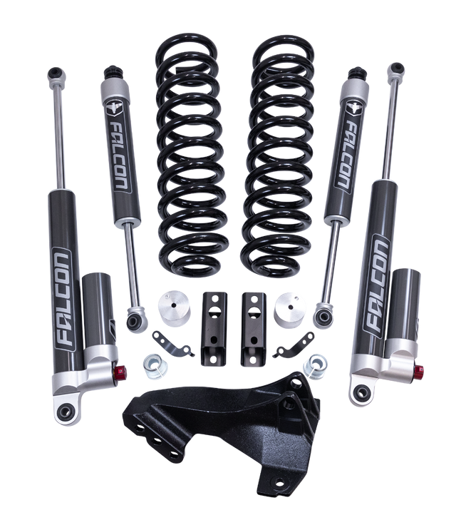 ReadyLIFT 46-20254 - 2020-2026 Ford F250/F350/F450 Diesel  2.5'' Coil Spring Front Lift Kit with Falcon 2.1 Monotube Front and Rear Shocks and Front Track Bar Bracket