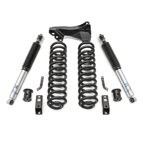 ReadyLIFT 46-2723 - 2017-2019 Ford F250/F350 Diesel  2.5'' Coil Spring Front Lift Kit with Bilstein Front Shocks and Front Track Bar Bracket