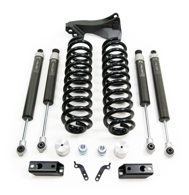 ReadyLIFT 46-27240 - 2017-2019 Ford F250/F350 Diesel  2.5'' Coil Spring Front Lift Kit with Falcon 1.1 Monotube Front and Rear Shocks and Front Track Bar Bracket