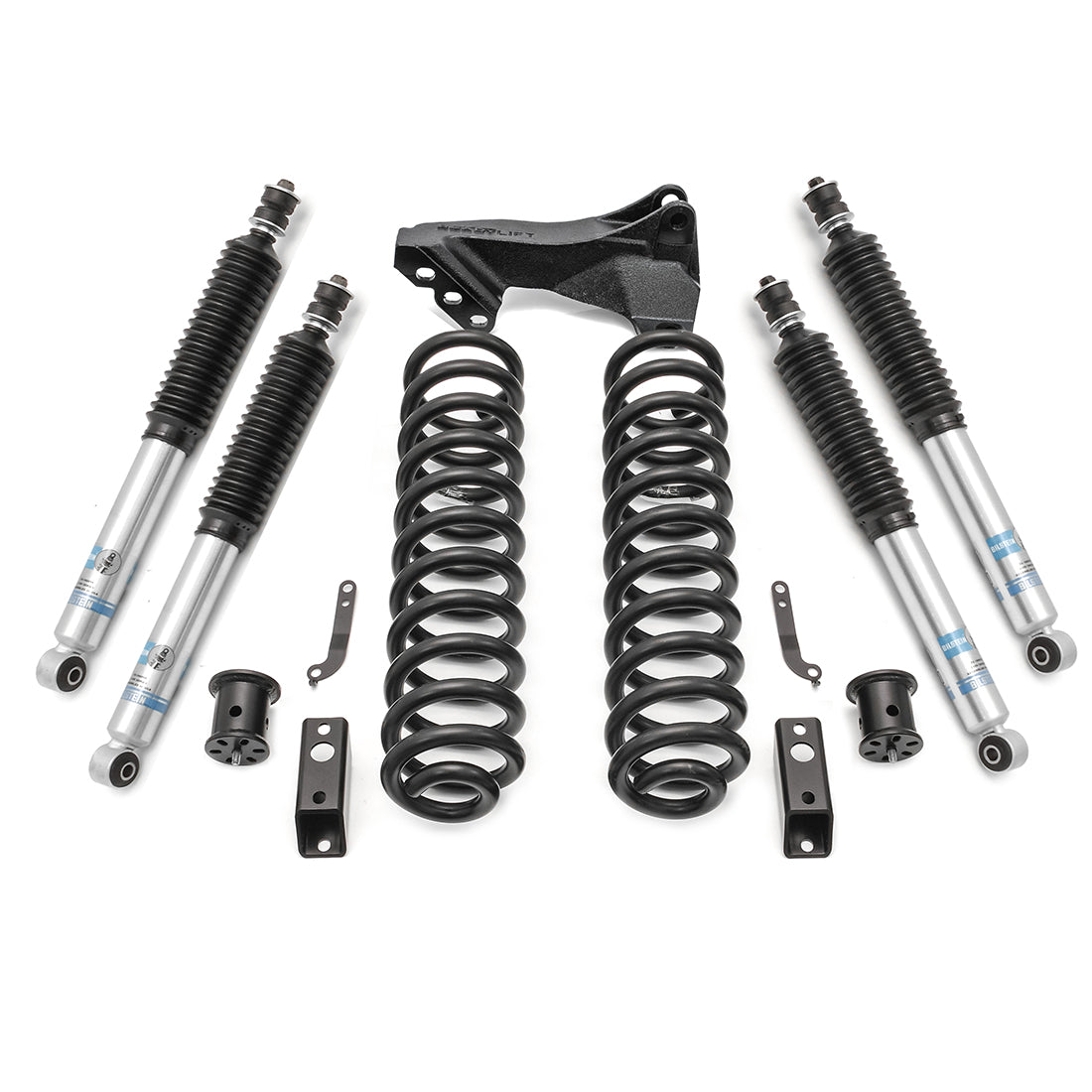 ReadyLIFT 46-2724 - 2017-2019 Ford F250/F350 Diesel  2.5'' Coil Spring Front Lift Kit with Bilstein Front and Rear Shocks and Front Track Bar Bracket