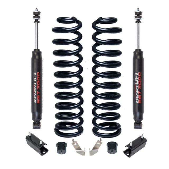 ReadyLIFT 46-2725 - 2011-2019 Ford F250 2.5'' Coil Spring Front Lift Kit with SST3000 Front Shocks