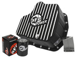 aFe POWER GM Diesel Trucks 01-10 V8-6.6L (td) Pro Series Engine Oil Pan Black w/ Machined Fins