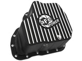 aFe POWER GM Diesel Trucks 01-10 V8-6.6L (td) Pro Series Engine Oil Pan Black w/ Machined Fins