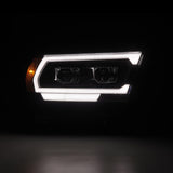 AlphaRex 19-22 Dodge Ram 1500 PRO-Series Projector Headlights Black w/Seq Signal/DRL