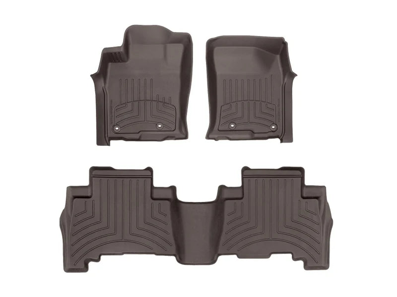 Weather Tech 2014+ Lexus GX460 / Toyota 4Runner 3D FloorMat - Front - Cocoa