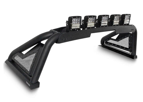 Go Rhino Sport Bar 2.0 textured black with lights mounted