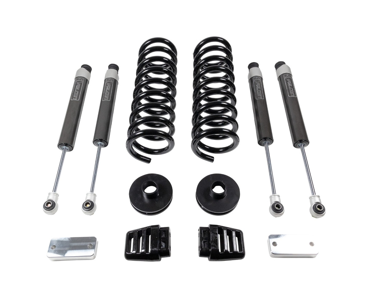 ReadyLIFT 49-19320 - 2019-2024 Dodge/Ram 2500 3'' coil lift kit - front coils and rear spacers, radius arm drop brackets, Falcon shocks