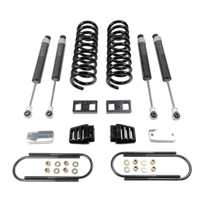 ReadyLIFT 49-19330 - 2019-2024 Dodge/Ram 3500 3'' coil lift kit - front coils and rear blocks, radius arm drop brackets, Falcon shocks