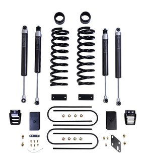 ReadyLIFT 49-19332 - 2019-2024 Dodge/Ram 3500 Dually 3'' coil lift kit - front coils and rear blocks, radius arm drop brackets, Falcon shocks