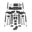 ReadyLIFT 49-19430 - 2019-2024 Dodge/Ram 3500 4.5'' coil lift kit - front and rear track bar brackets, front coils and rear blocks, drop brackets w/ Falcon shocks
