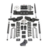 ReadyLIFT 49-19430 - 2019-2024 Dodge/Ram 3500 4.5'' coil lift kit - front and rear track bar brackets, front coils and rear blocks, drop brackets w/ Falcon shocks