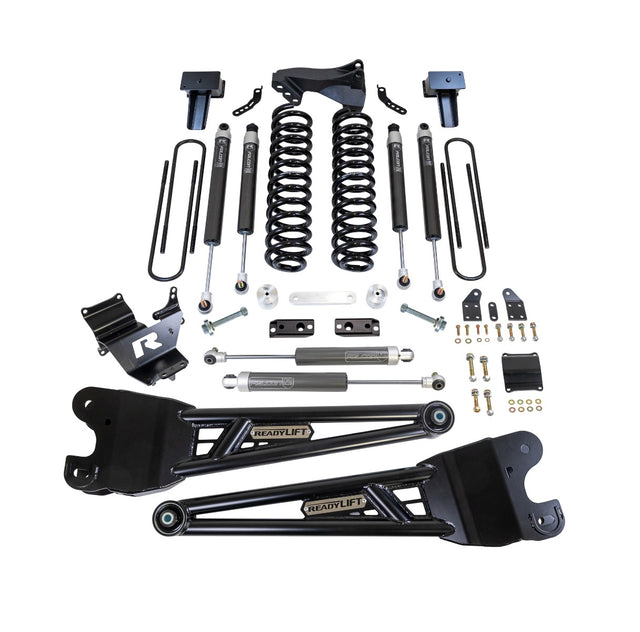 ReadyLIFT 49-23421 - 2023-2026 Ford F250/F350 Diesel  4'' Coil Spring Lift Kit with Falcon 1.1 Monotube Front/Rear Shocks, Radius Arms, Dual Steering Stabilizer, and Front Track Bar Bracket
