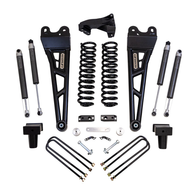 ReadyLIFT 49-27421 - 2017-2022 Ford F250/F350 Diesel  4'' Coil Spring Lift Kit with Falcon 1.1 Monotube Front/Rear Shocks and Front Track Bar Bracket with Radius Arms
