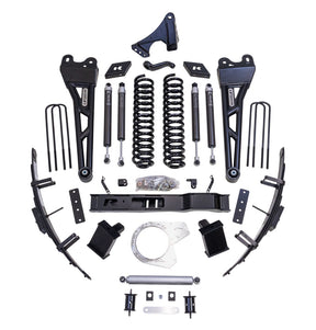 ReadyLIFT 49-27851 - 2017-2022 Ford F250/F350 Diesel  8.5'' Lift Kit with Falcon Shocks, Dual Steering Stabilizer, and Tubular Radius Arms