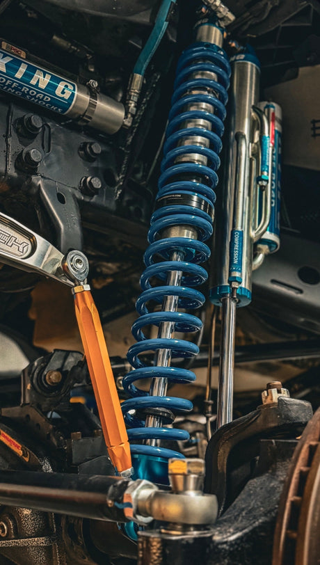EVO MFG 2007-2018 Jeep Wrangler JK FRONT DOUBLE THROW DOWN KING COILOVER BYPASS SHOCK SYSTEM ( DANA 30 44 )