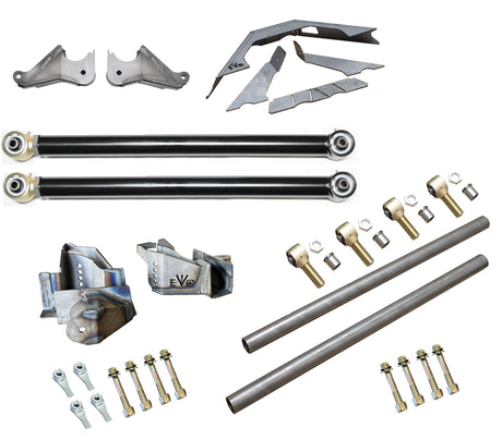 EVO MFG 2018-2024 Jeep Wrangler JL Rear Triangulated 4 Link Builder Kit