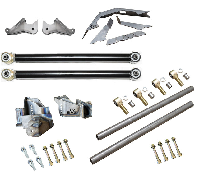 EVO MFG 2018-2024 Jeep Wrangler JL Rear Triangulated 4 Link Builder Kit