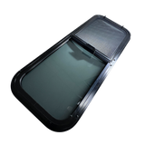 CRL Glass Slider Window w/ Clamp Ring (Passenger Side) for Sprinter Van Wideouts