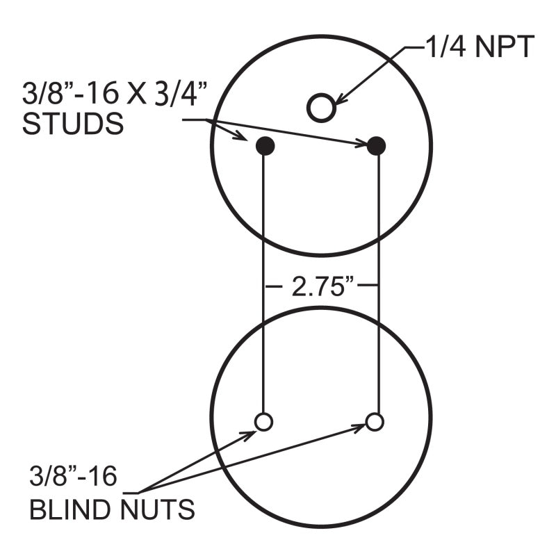 Firestone Ride-Rite Replacement Bellow 224C (For Kit PN 0830/2080/2032/2068) (W217606859)