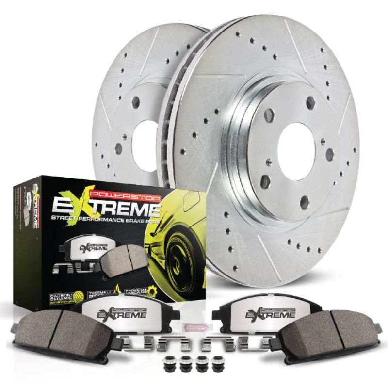 Power Stop 94-99 Volkswagen Golf Rear Z26 Street Warrior Brake Kit