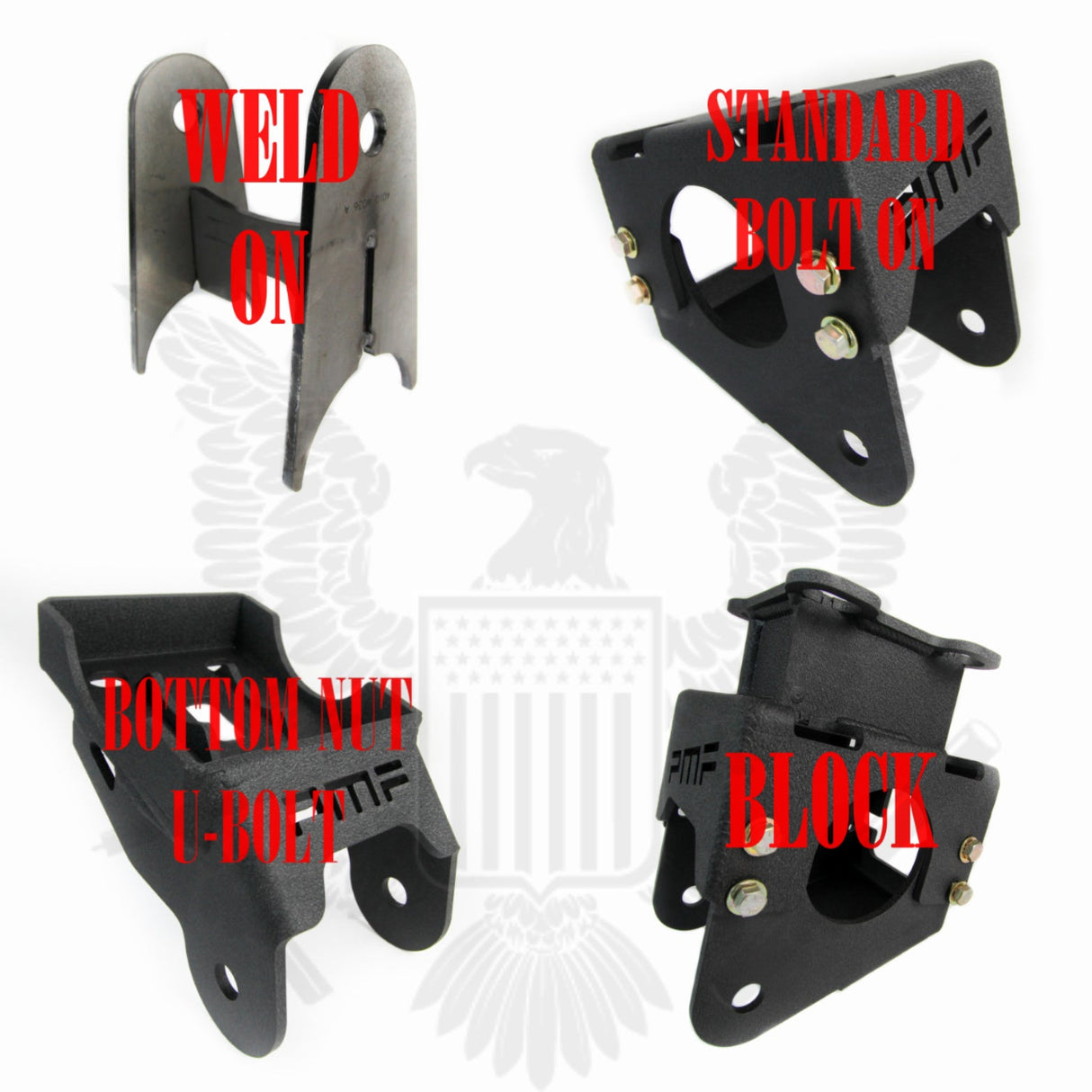 PMF Pre 1999 Traction Bar Kit (Sheet Metal Fabricated Bars, Standard Bolt-on) Ford F-250/F-350 1999