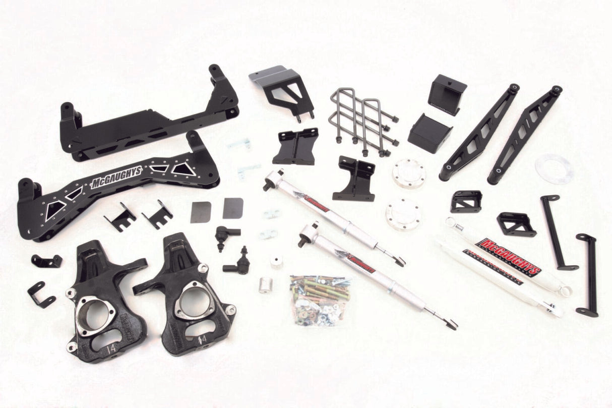 McGaughys 7″-9″ Lift Kit (S/S Black) 2014-2018 GM Truck 1500, 4wd