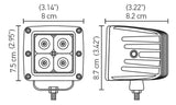 Hella HVF Cube 4 LED Off Road Kit