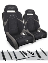 PRP Honda Talon GT3 Suspension Seats Kit (Pair) - Black & Gray