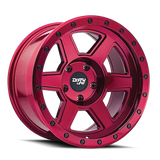 Dirty Life 9315 Compound 17x9 / 6x139.7 BP / -12mm Offset / 106mm Hub Crimson Candy Red Wheel