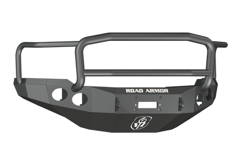 Road Armor 11-14 Chevy 2500 Stealth Front Winch Bumper w/Lonestar Guard - Tex Blk