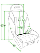 PRP Can-Am Maverick X3 GT/S.E. Suspension Seats Kit (Pair) - Black