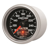 Autometer Sport-Comp II 52.4mm 100-260 Deg F Water Temp Peak & Warn w/ Electronic Control Gauge