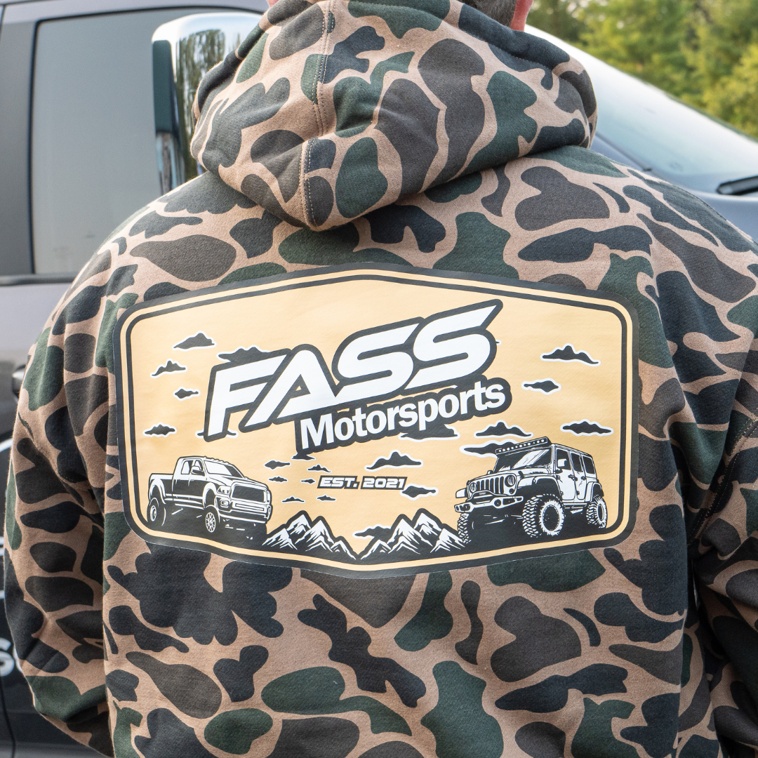 The FASS Motorsports Duck Camo Hoodie