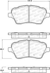 StopTech 14-18 Ford Fiesta Street Performance Front Brake Pads