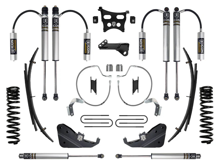 ICON 2023-2025 Ford F-250/F-350 Super Duty 4WD, Diesel, 4.5" Lift, Stage 2 Suspension System w/ Expansion Packs