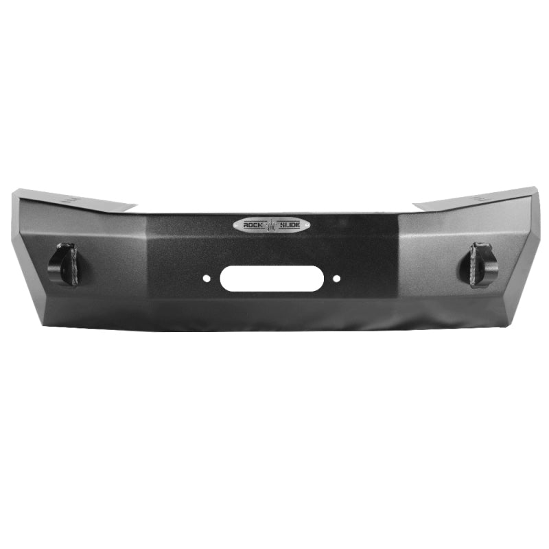 Rock Slide 07-18 Jeep Jk 2-4 Door Rigid Shorty Front Bumper / No Bullbar / With Winch Plate