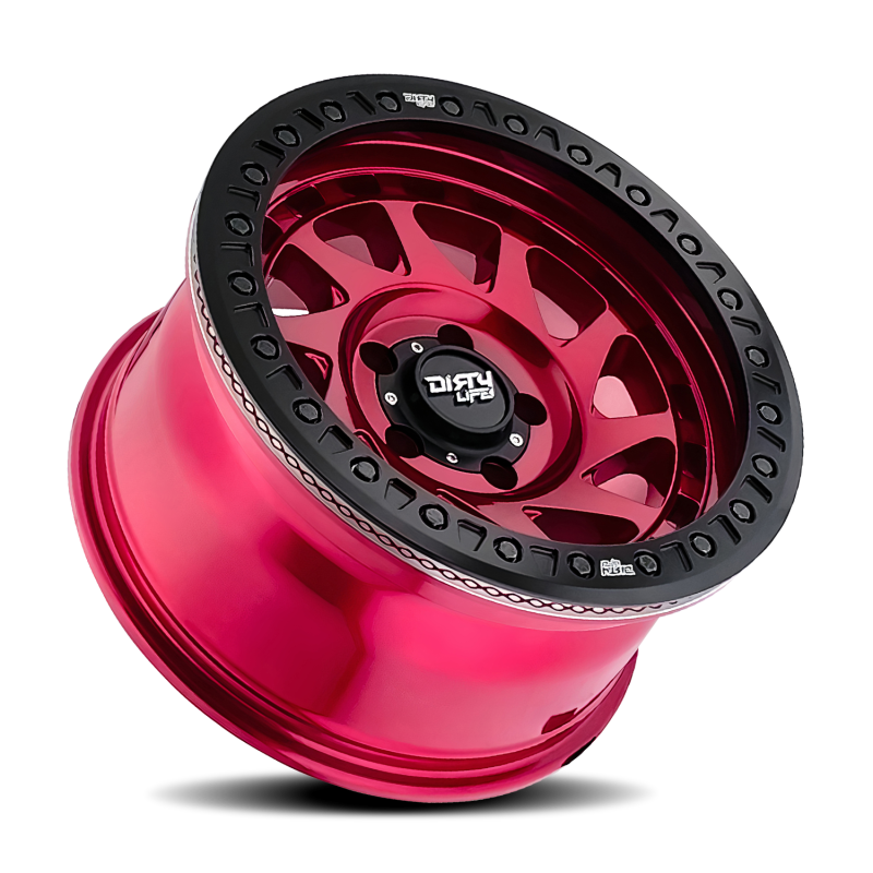 Dirty Life 9313 Enigma Race 17x9 / 6x135 BP / -12mm Offset / 87.1mm Hub Crimson Candy Red Wheel