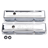 Edelbrock Valve Cover Signature Series Chevrolet 1959-1986 262-400 CI V8 Tall Chrome