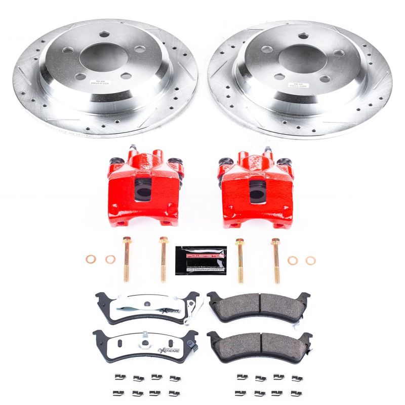 Power Stop 95-98 Jeep Grand Cherokee Rear Z36 Truck & Tow Brake Kit w/Calipers